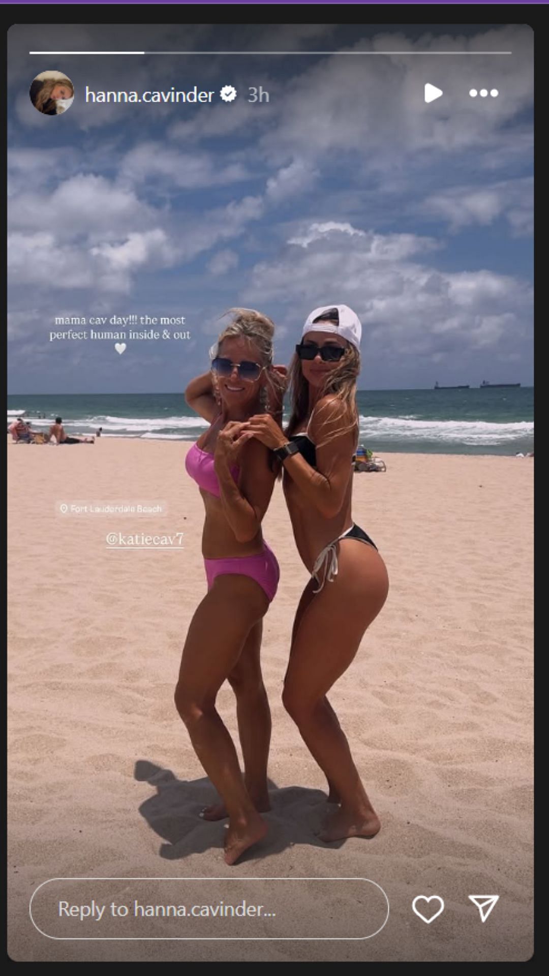 Hanna Cavinder celebrates mom Katie Cavinder on Mother's Day. IG image via @hanna.cavinder